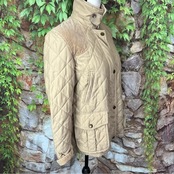 LAUREN RALPH LAUREN Tan Quilted Field Jacket, M - Picture 12 of 13